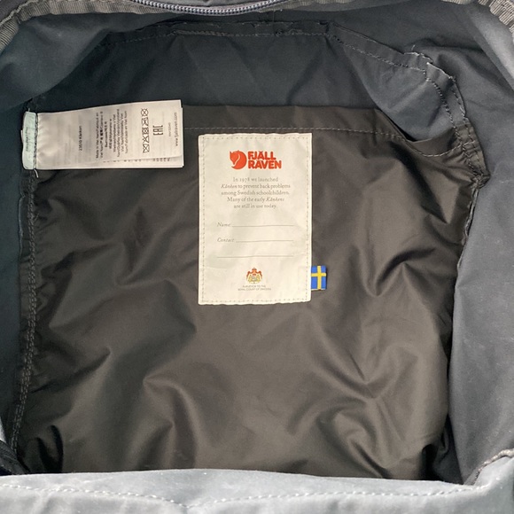 FJALLRAVEN KANKEN GRAPHITE GRAY FULL SIZE BACKPACK - Picture 8 of 10